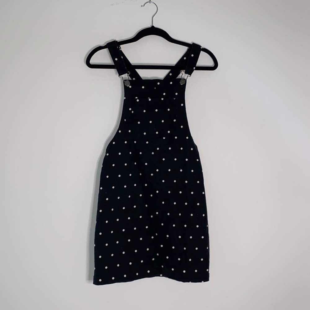 Polka Dot Overall Dress